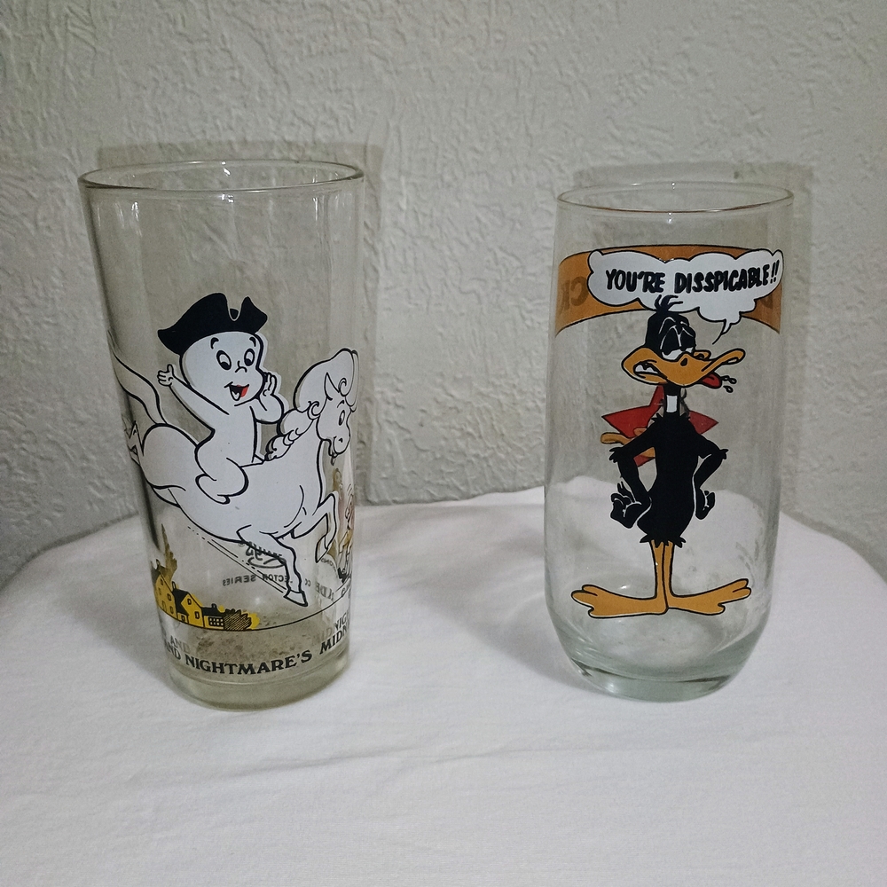 Cartoon Character Glass Set - Clear
